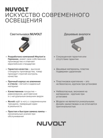 Трековый светильник NUVOLT LTL-003B