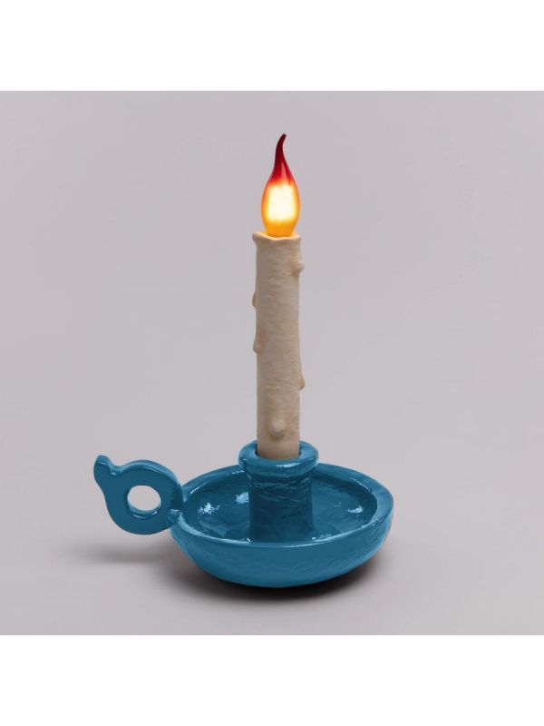 Настольная лампа Seletti Bugia light blue