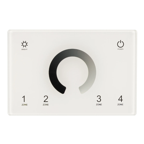 Панель Sens SMART-P79-DIM White (230V, 4 зоны, 2.4G) (Arlight, IP20 Пластик, 5 лет) 028398