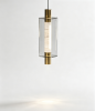 Подвесной светильник 26509P/1 Brass / Travertine