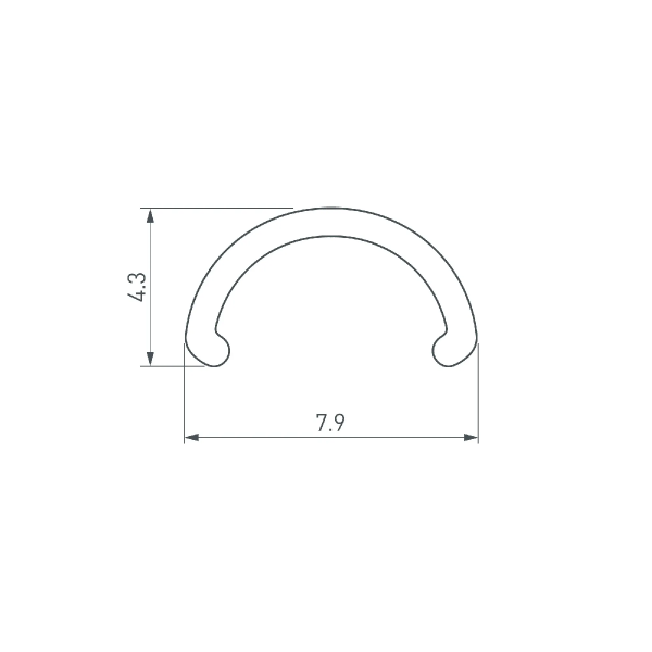 Экран ARH-ROUND-D8-2000 Round Opal (Arlight, Пластик) 036326