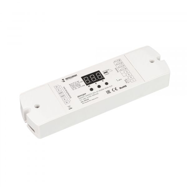 INTELLIGENT ARLIGHT Декодер SMART-DMX512-204-62-RGBW-RDM-SUF (12-48V, 4x150-500mA) (IARL, IP20 Пластик, 5 лет) 037440