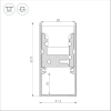 Профиль-держатель ARH-FLOOR27-H28-2000 (Arlight, Металл) 039471