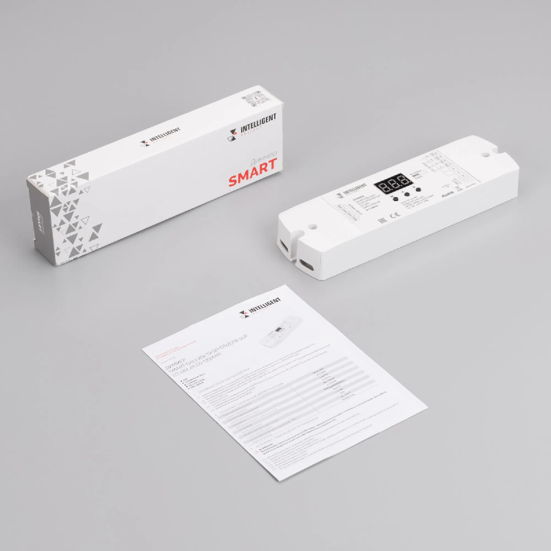 INTELLIGENT ARLIGHT Диммер SMART-DALI-204-72-SH-DT6/DT8-SUF (12-48V, 4x350-1200mA) (IARL, IP20 Пластик, 5 лет) 038544
