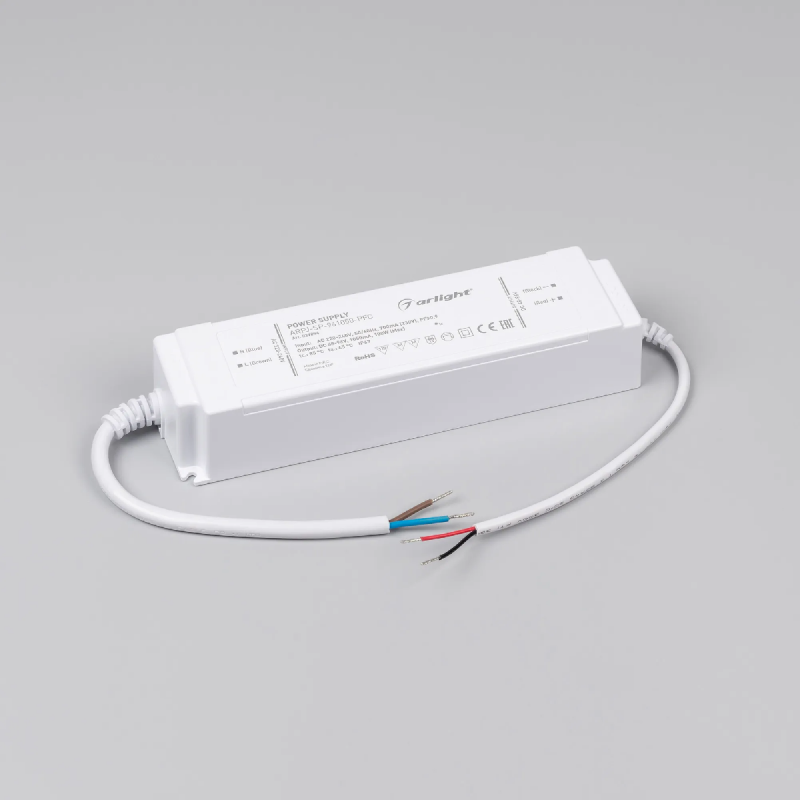 Блок питания ARPJ-SP-961050-PFC (100W, 48-96V, 1.05A) (Arlight, IP67 Пластик, 5 лет) 037894