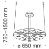Подвесной светильник Maytoni MOD037PL-L16B