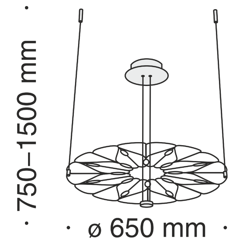 Подвесной светильник Maytoni MOD037PL-L16B