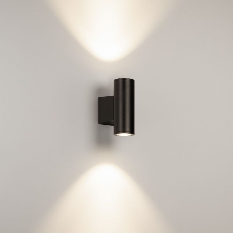 Светильник настенный LGD-WALDER-R68-2x7W Day4000-MIX (Черный, 40 deg, 230V) (Arlight, IP65 Металл, 5 лет) 060954