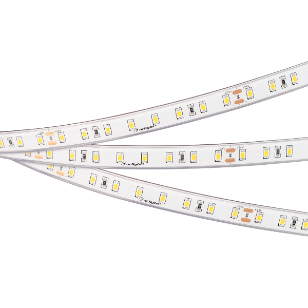 Светодиодная лента герметичная RTW-PS-A80-12mm 24V Warm3000 (4.8 W/m, IP67, TWP100, 5m) (Arlight, -) 045163