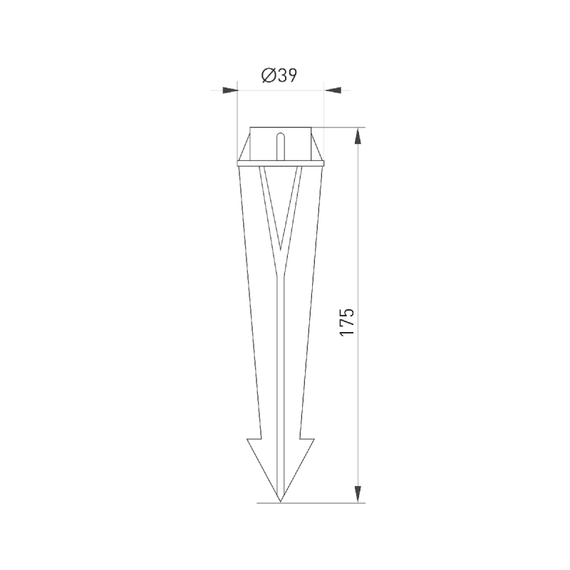 Основание для светильника ALT-SPIKE-175 (BK) (Arlight, Пластик) 024888