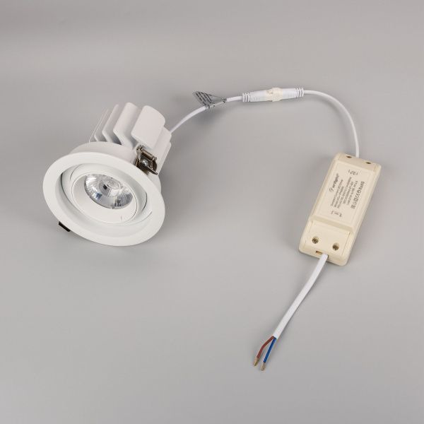 Светильник MS-VORTEX-BUILT-R110-20W Day4000 (WH-WH, 20 deg, 230V) (Arlight, IP20 Металл, 5 лет) 057753