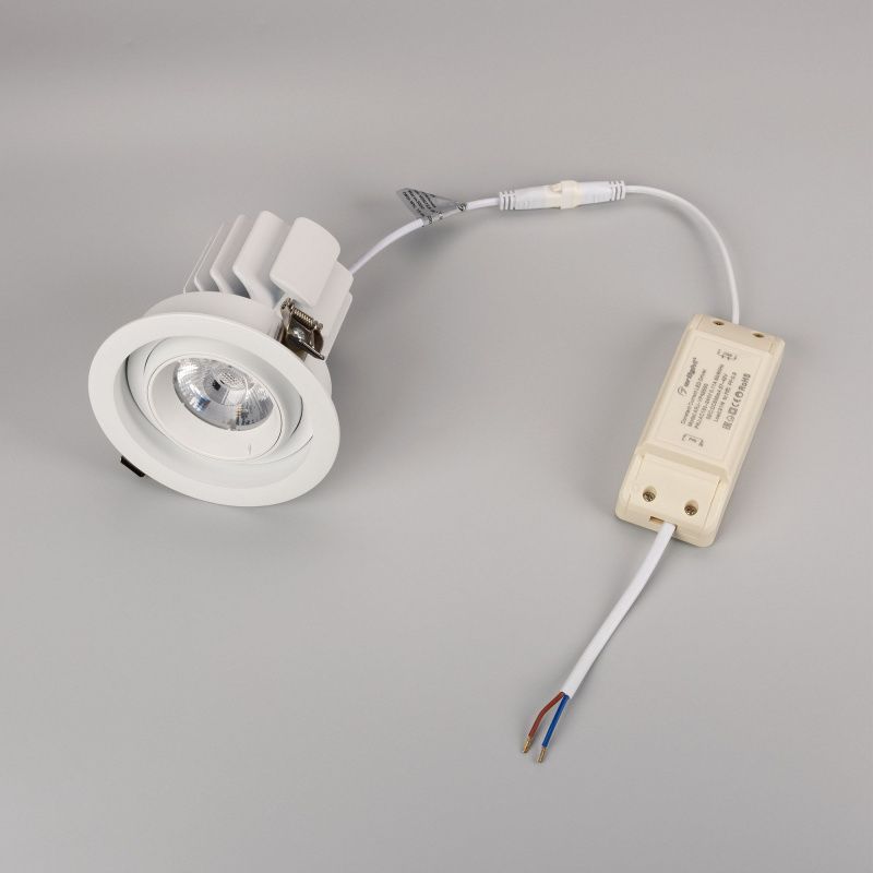 Светильник MS-VORTEX-BUILT-R110-20W Day4000 (WH-WH, 20 deg, 230V) (Arlight, IP20 Металл, 5 лет) 057753