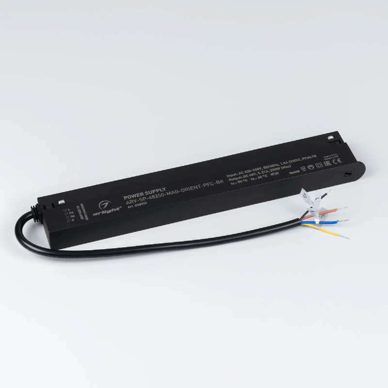 Блок питания ARV-SP-48250-MAG-ORIENT-PFC-BK (48V, 5.21A, 250W) (Arlight, IP20 Пластик, 5 лет) 035779