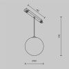 Трековый подвесной светильник Technical TR039-2-5W3K