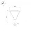 Светильник ALT-OSARIS-50W Warm2700 (BK, 145x60 deg, 230V) (Arlight, IP65 Металл, 5 лет) 060318