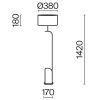 Напольный светильник (торшер) Maytoni MOD437FL-03B