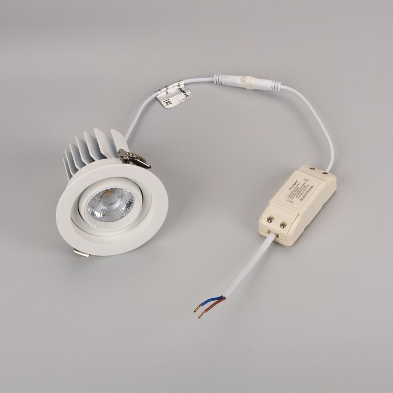 Светильник MS-VORTEX-BUILT-R90-12W Day4000 (WH-WH, 20 deg, 230V) (Arlight, IP20 Металл, 5 лет) 057759