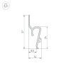 Профиль STRETCH-SHADOW-TECH-2000 BLACK (A2-DELTA) (Arlight, Алюминий) 039509