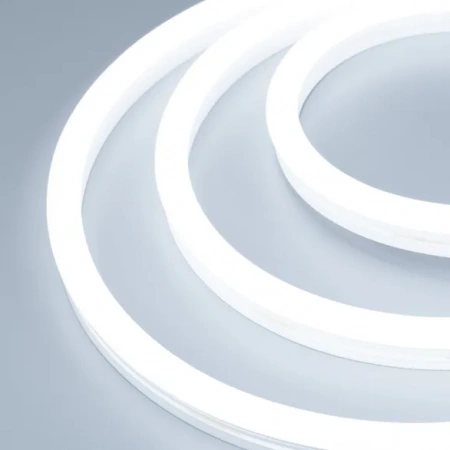 Светодиодная лента герметичная WAVE-SIDE-A120-12x25mm 230V White6000 (12 W/m, IP67, 50m, wire x2) (Arlight, Грибовидная форма) 051935