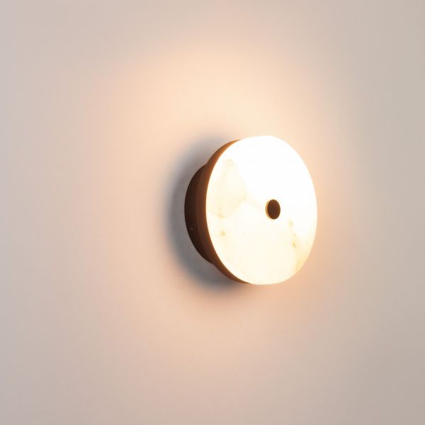 Светильник SP-MENTA-WALL-R165-12W Warm2700 (BK, 130 deg, 230V) (Arlight, IP20 Мрамор, 5 лет) 061700