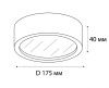 M04-525-175 black 3000K светильник потолочный