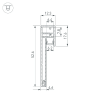 Профиль PLINTUS-H54B-2000 BLACK (Arlight, Алюминий) 046140