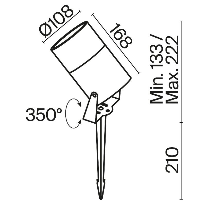 Ландшафтный светильник Outdoor O050FL-L15GF3K