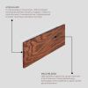 Настенный светодиодный светильник Ledron GW-M066-295 Wooden White