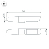 Светильник OXOR-NOXT-EMP-545x100-25W Day4000 (BK, 120 deg, 230V) IP65 (Arlight, -) 052478