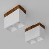 Накладной светодиодный светильник Ledron KUBING 2 Wooden 130 White 4000K