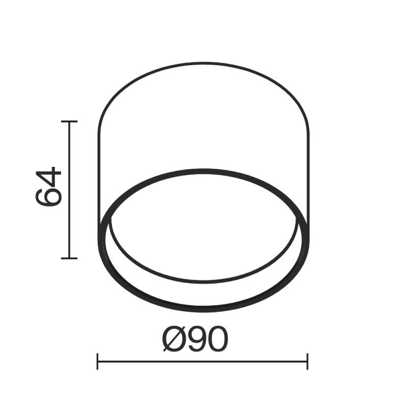 Потолочный светильник Technical C127CL-L7W4K-B