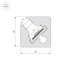 Профиль c экраном SL-KANT-H10-SQUARE-2000 CHAMPAGNE GOLD (Arlight, Алюминий+пластик) 055320