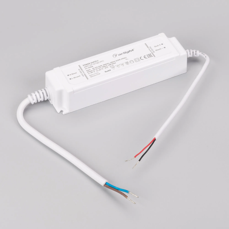 Блок питания ARPJ-SP-57700-PFC (40W, 29-57V, 0.7A) (Arlight, IP67 Пластик, 5 лет) 037888