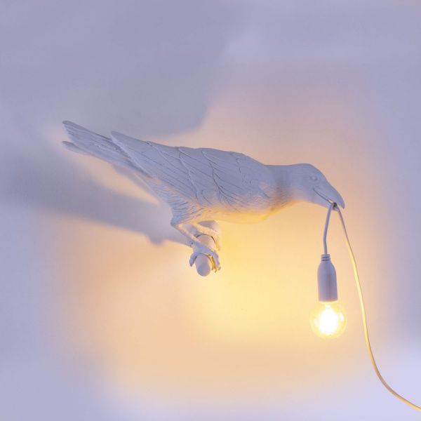 Настенный светильник Bird Looking Right White Outdoor