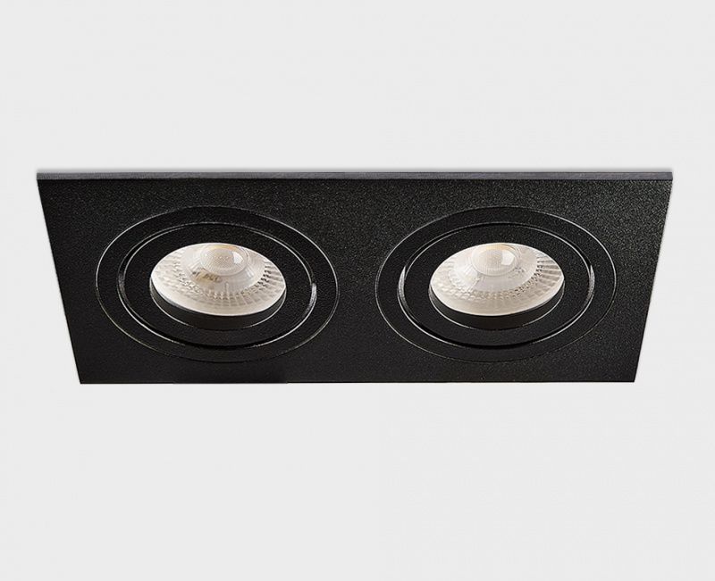 SAG203-4 black/black светильник встраиваемый поворотный