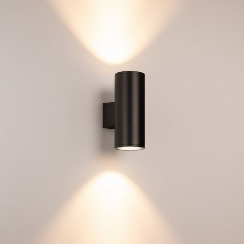 Светильник настенный LGD-WALDER-R106-2x18W Day4000-MIX (Черный, 40 deg, 230V) (Arlight, IP65 Металл, 5 лет) 060961
