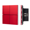 INTELLIGENT ARLIGHT Кнопочная панель KNX-304-23-IN Rose Red (BUS, Frameless) (IARL, IP20 Металл, 2 года) 039664
