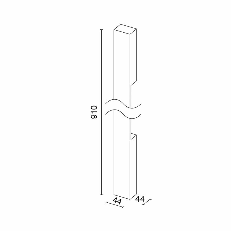 Настенный светодиодный светильник Ledron RAILING 910 Black