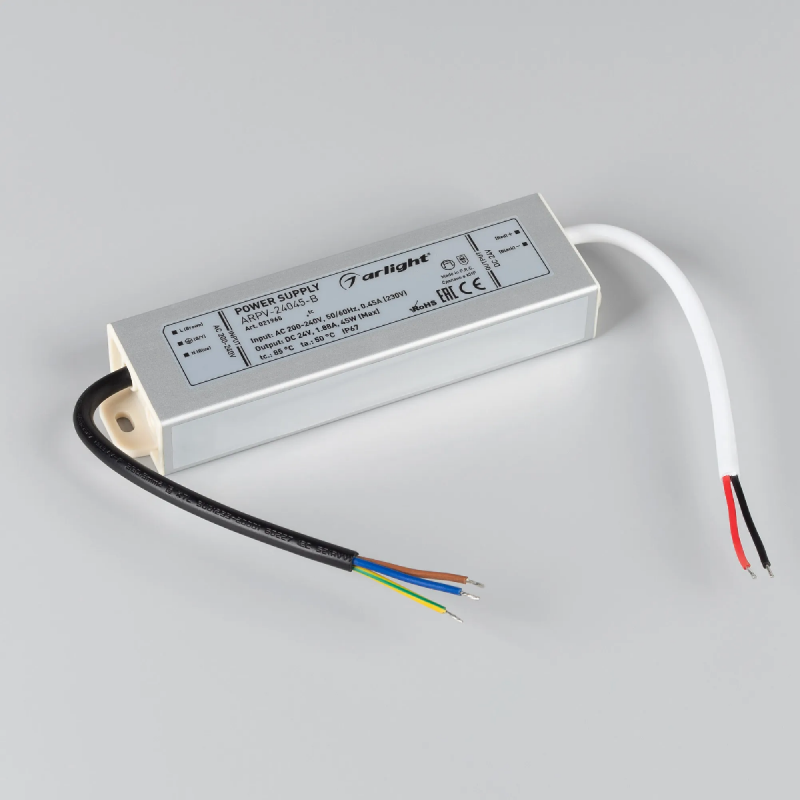 Блок питания ARPV-24045-B (24V, 1.9A, 45W) (Arlight, IP67 Металл, 3 года) 021965
