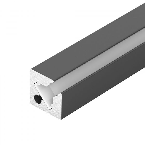 Профиль с экраном SL-KANT-H10-SQUARE-2000 IRON GREY (Arlight, Алюминий+пластик) 055325