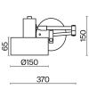Настенный светильник (бра) Freya FR4008WL-01BBS