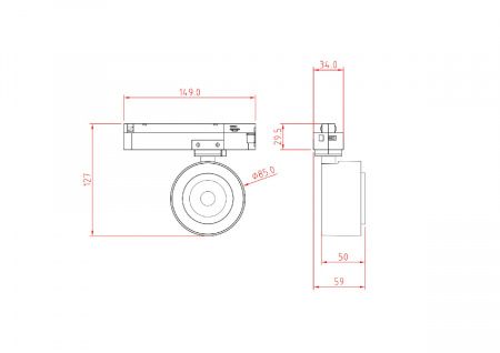 Трековый светильник Technical TR023-1-12W3K