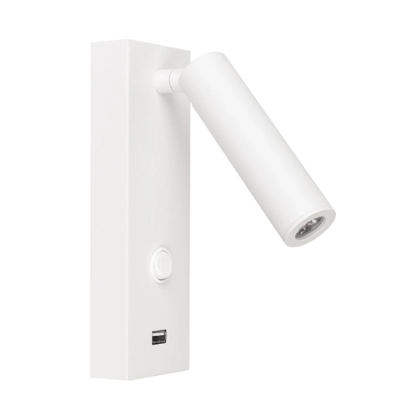 Светильник SP-BED-CHARGE-S60x125-3W Warm3000 (WH, 20 deg, 230V) (Arlight, IP20 Металл, 3 года) 031394