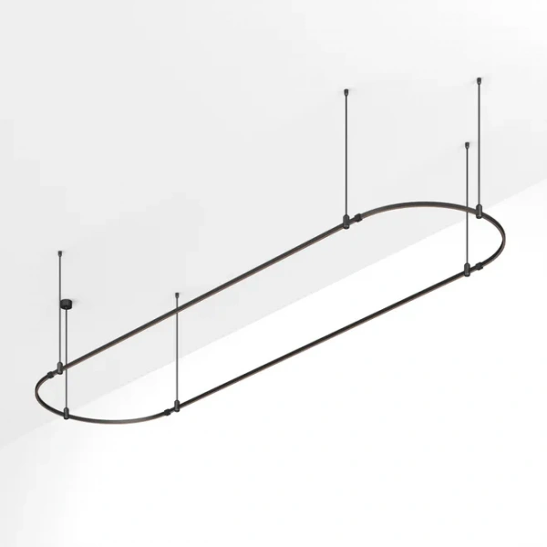 Основание ART-APRIORI-OVAL-ROD-800-4000x1000 (BK) (Arlight, IP20 Металл, 3 года) 048513