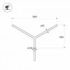Кронштейн OXOR-SY2-3000x108-L1500 BLACK (Arlight, Сталь) 051659
