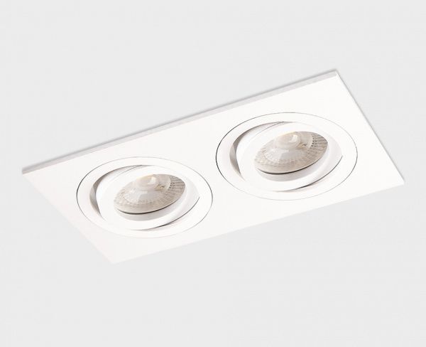 SAG203-4 white/white светильник встраиваемый поворотный