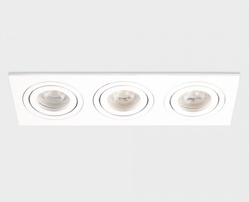 SAG303-4 white/white светильник встраиваемый поворотный