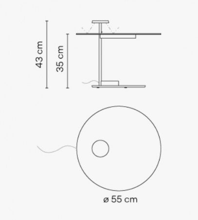 Напольный светильник Vibia Flat 5950 White