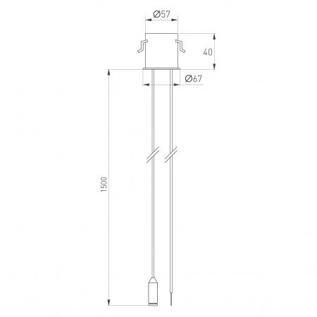Потолочная чаша MAG-ORIENT-CANOPY-BUILT-POWER-L1500 (WH) (Arlight, Металл) 062961