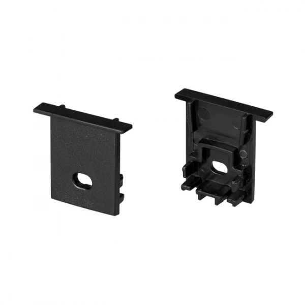 Заглушка SL-COMFORT-1722-F BLACK c отверстием (Arlight, Пластик) 031778